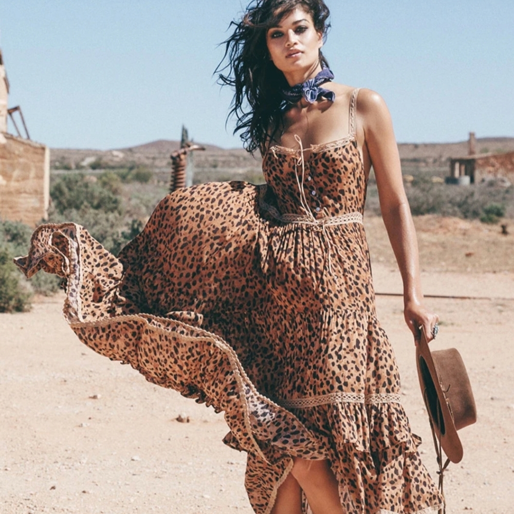 Spell saphari sundress NWT S